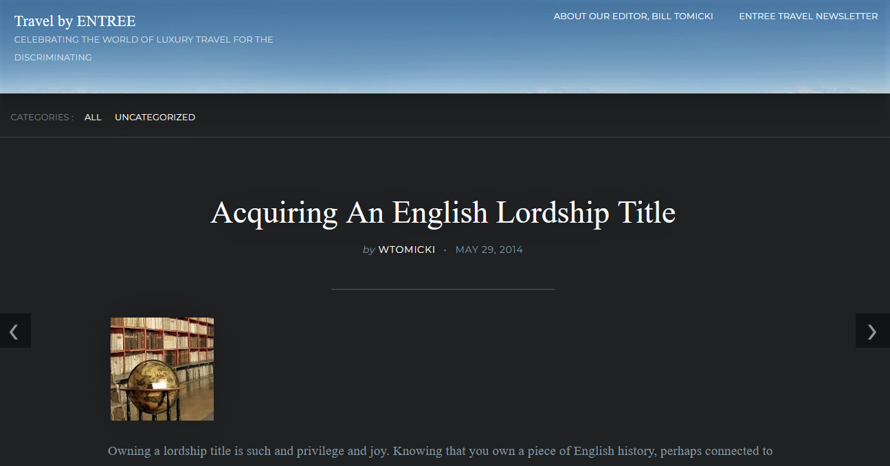 The British Titles System | The Barony Of North Cadbury, Somerset, England